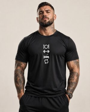 DryFit Gym Printed Tees - M