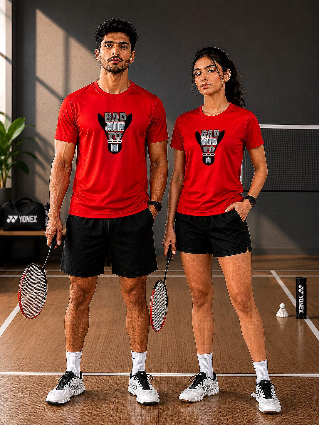 DryFit Badminton Printed Tees